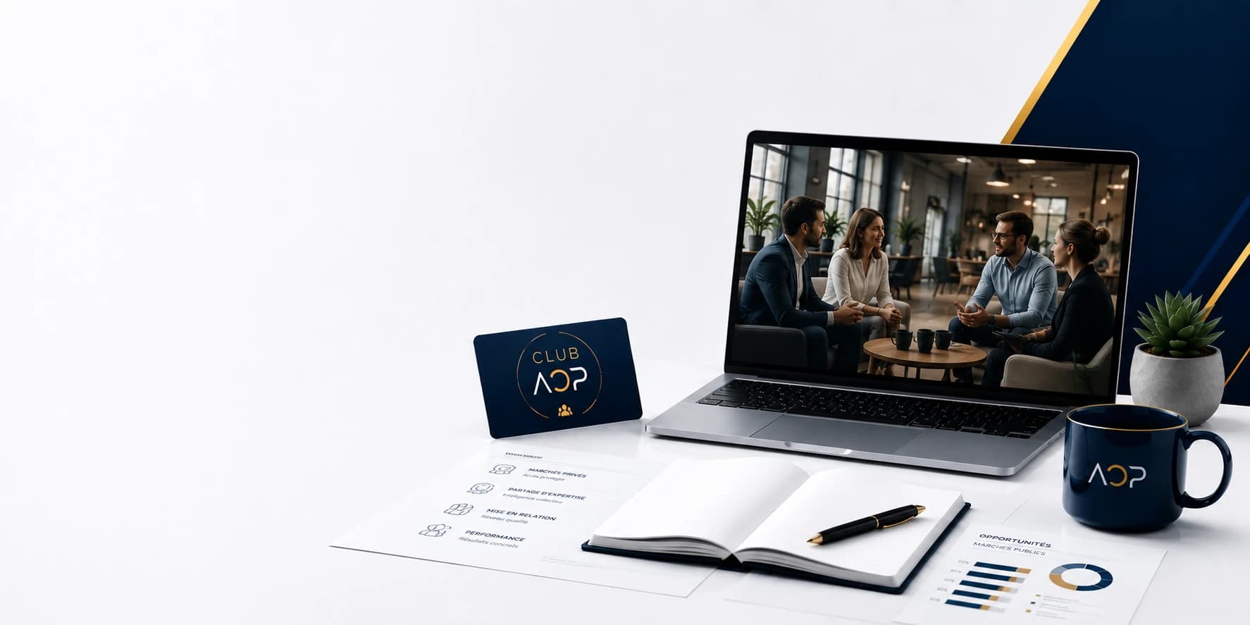 Club AOP Pribil : ordinateur portable et carte de membre du Cercle AOP Pribil